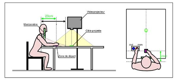Schéma du dispositif expérimental pour l'évaluation de l'EPP